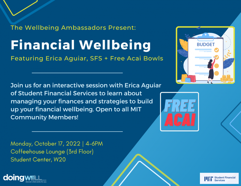 Financial Wellbeing (A Wellbeing Ambassador Community Meeting)