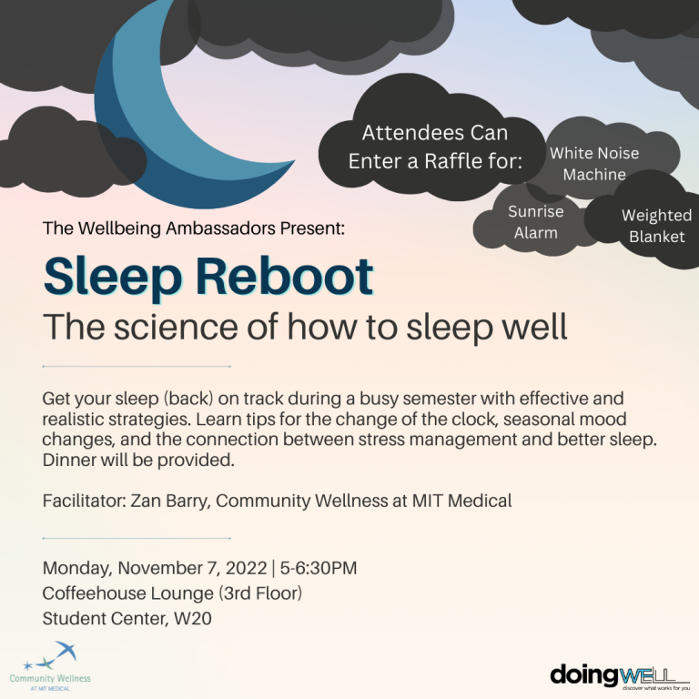 Sleep Reboot: The Science of How to Sleep Well (A WA Community Meeting)