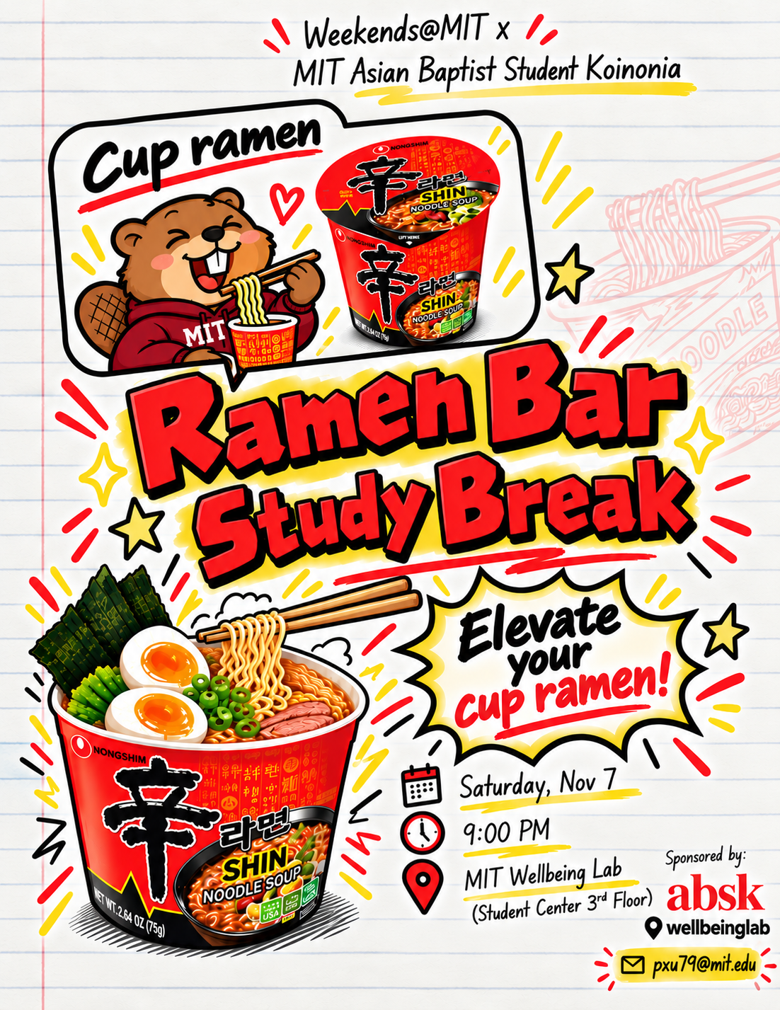 Ramen Bar Study Break